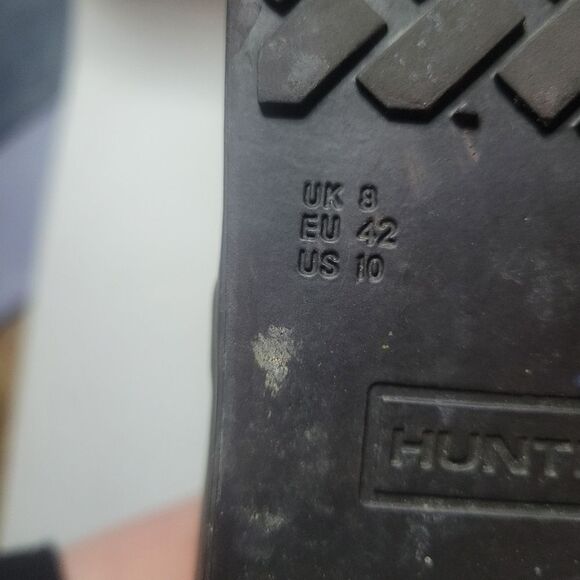 Hunter Sandhurst Nylon Lacquer Tall Rain Boots Size 10 - Picture 12 of 16